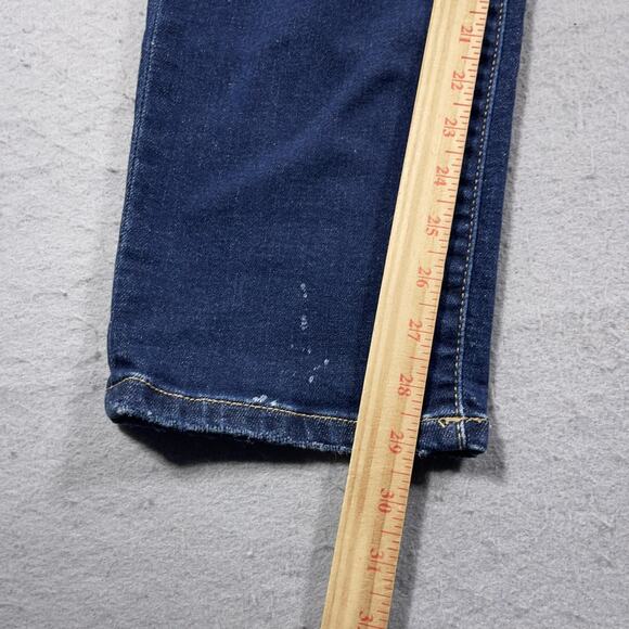 Judy Blue Jeans Womens 14W Blue Boyfriend Fit Distressed Ripped‎ Denim Stretch - Picture 3 of 11